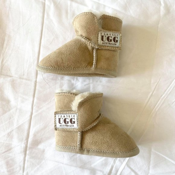 NWOT Classic UGG Australia Baby Uggs real genuine sheepskin winter fleece boots♡ - Picture 5 of 10